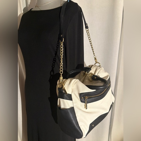 2/$30 Olivia + Joy Large Color-block Shoulder Bag Gold Hardware Removeable Strap - Picture 12 of 16